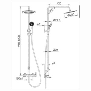 Shower Set WASSER